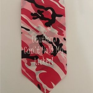 One size pink camo pet scarf
